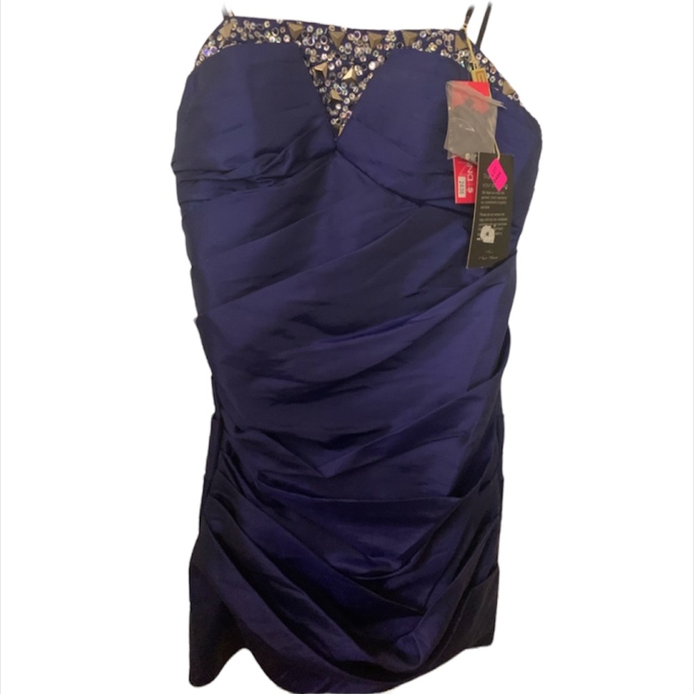 New with tags purple strapless mini dress